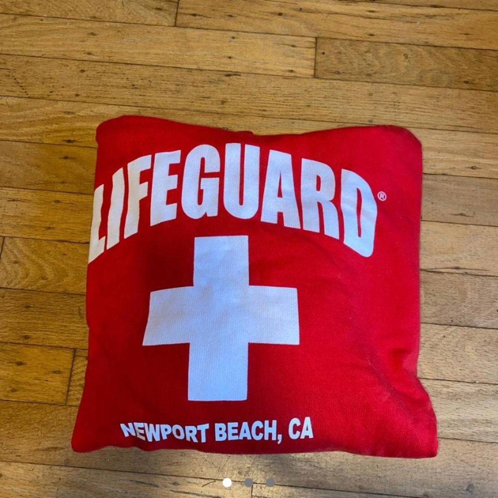 Red lifeguard hoodie